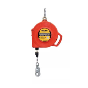 TRAVA QUEDAS RETRATIL CABO ACO 25M COM ABS CONECTOR ACO 18MM VICSA